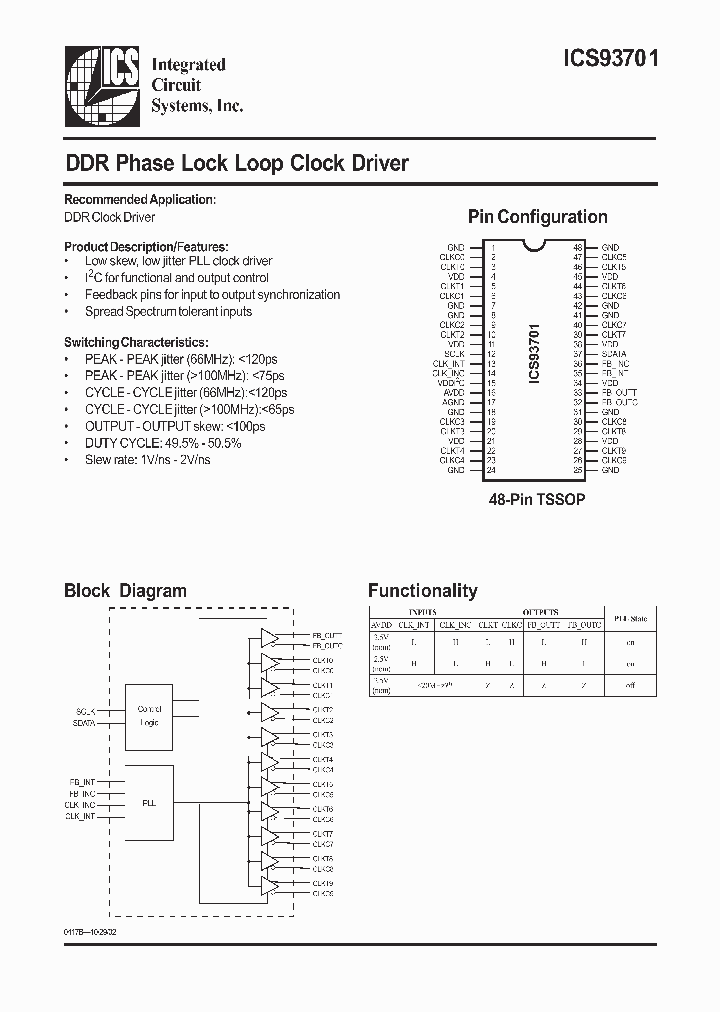 ICS93701YGT_648803.PDF Datasheet