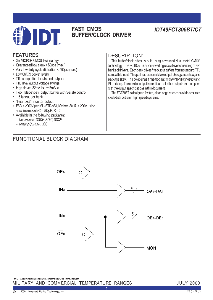IDT49FCT805BTDPY_772907.PDF Datasheet