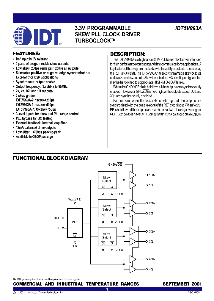 IDT5V993A_892447.PDF Datasheet