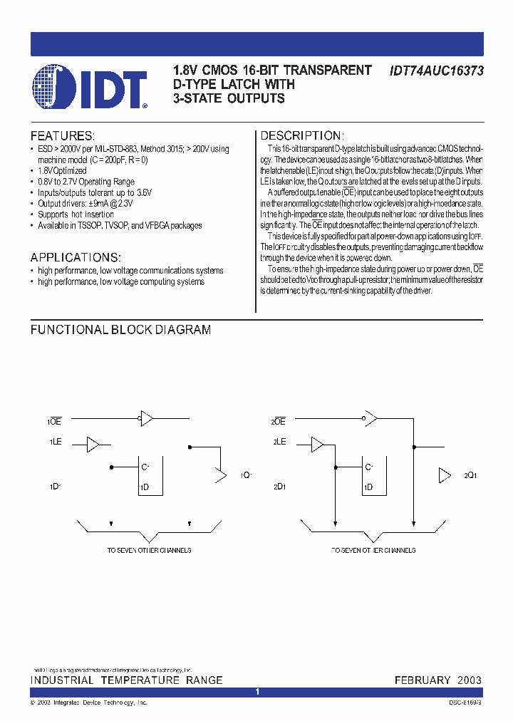IDT74AUC16373_675366.PDF Datasheet