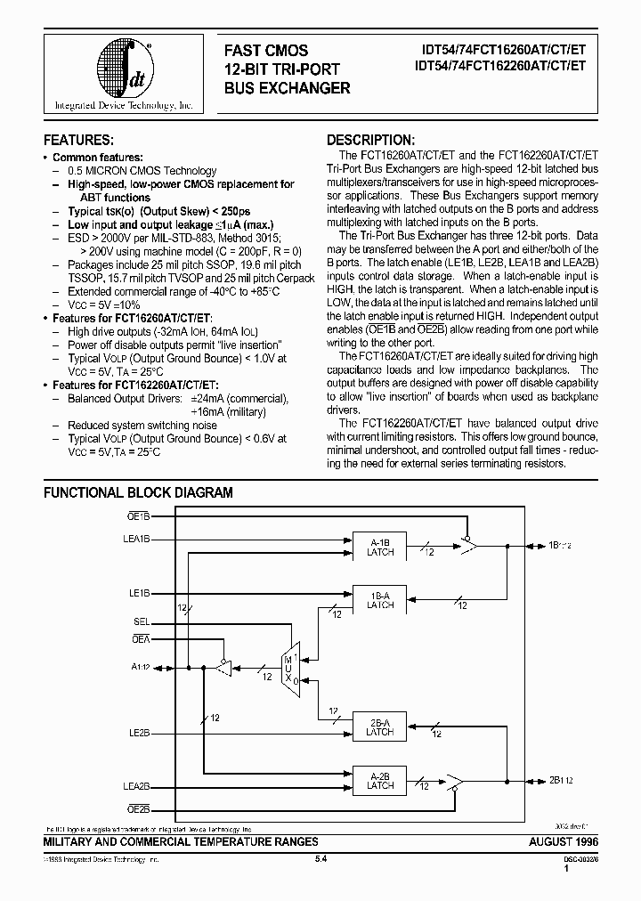 IDT74FCT16260ATPA_793374.PDF Datasheet