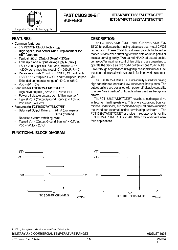 IDT74FCT16827ATPA_817076.PDF Datasheet