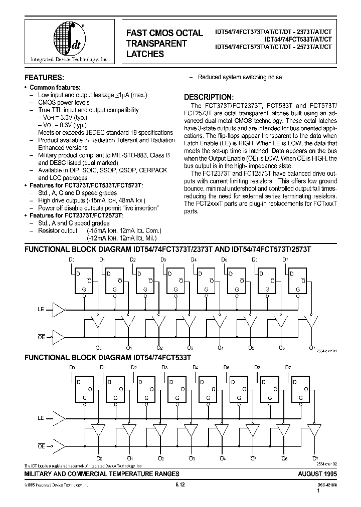 IDT74FCT573CTSO_769337.PDF Datasheet