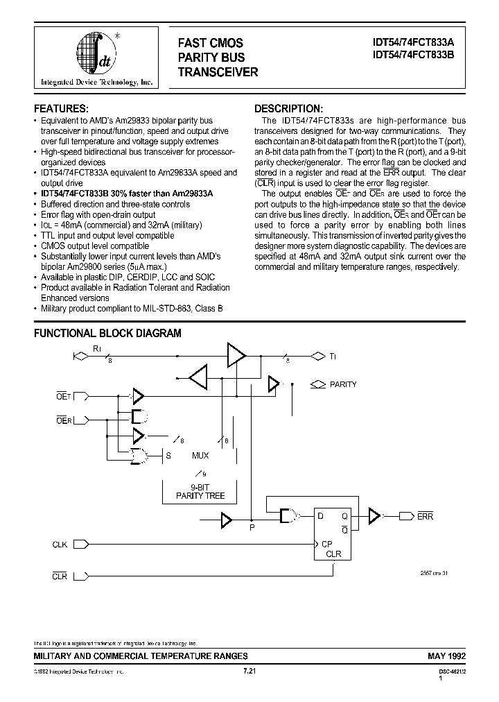 IDT74FCT833ASO_817128.PDF Datasheet