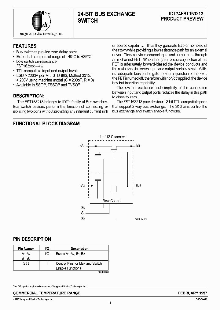 IDT74FST163213_903134.PDF Datasheet