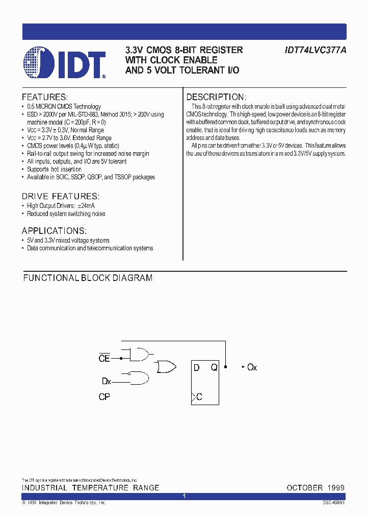 IDT74LVC377ASO_699461.PDF Datasheet