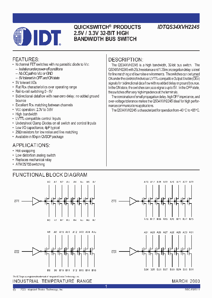 IDTQS34XVH2245Q3_637415.PDF Datasheet