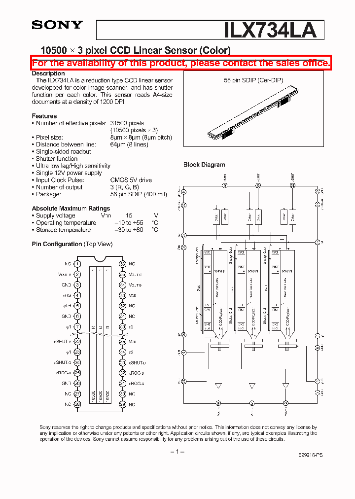ILX734LA_847345.PDF Datasheet