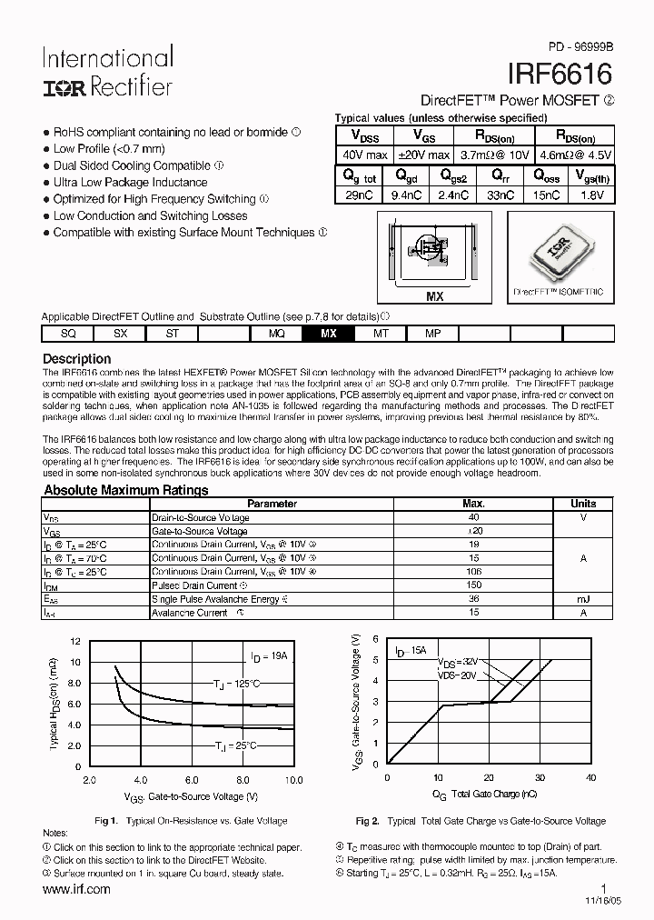 IRF6616_711881.PDF Datasheet