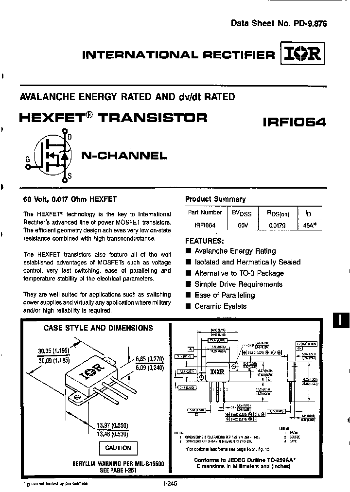 IRFI064_764720.PDF Datasheet