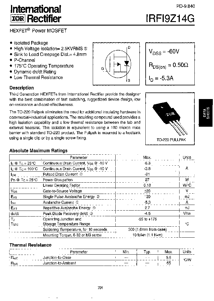 IRFI9Z14G_1016159.PDF Datasheet