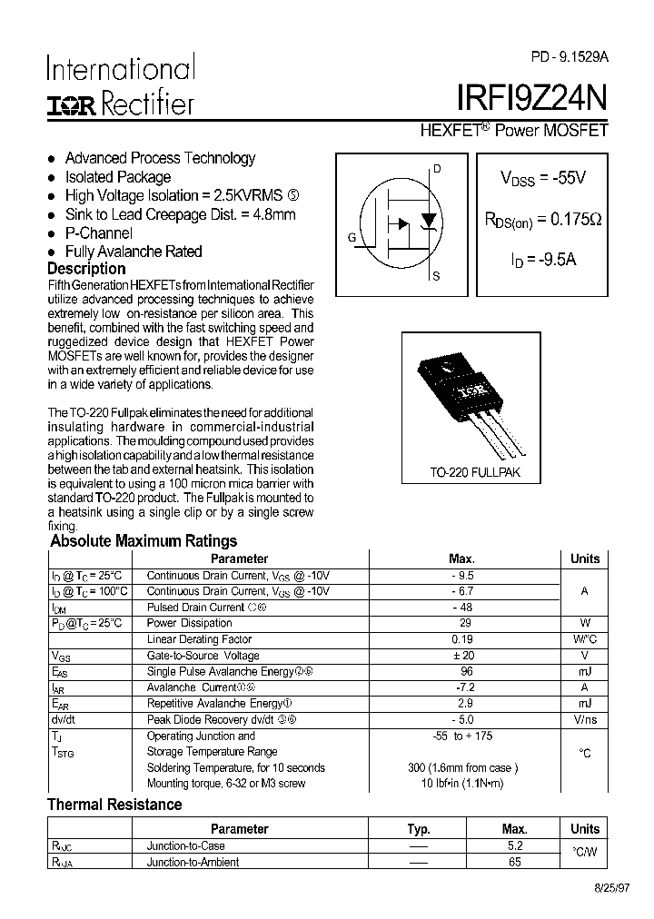 IRFI9Z24N_1016161.PDF Datasheet