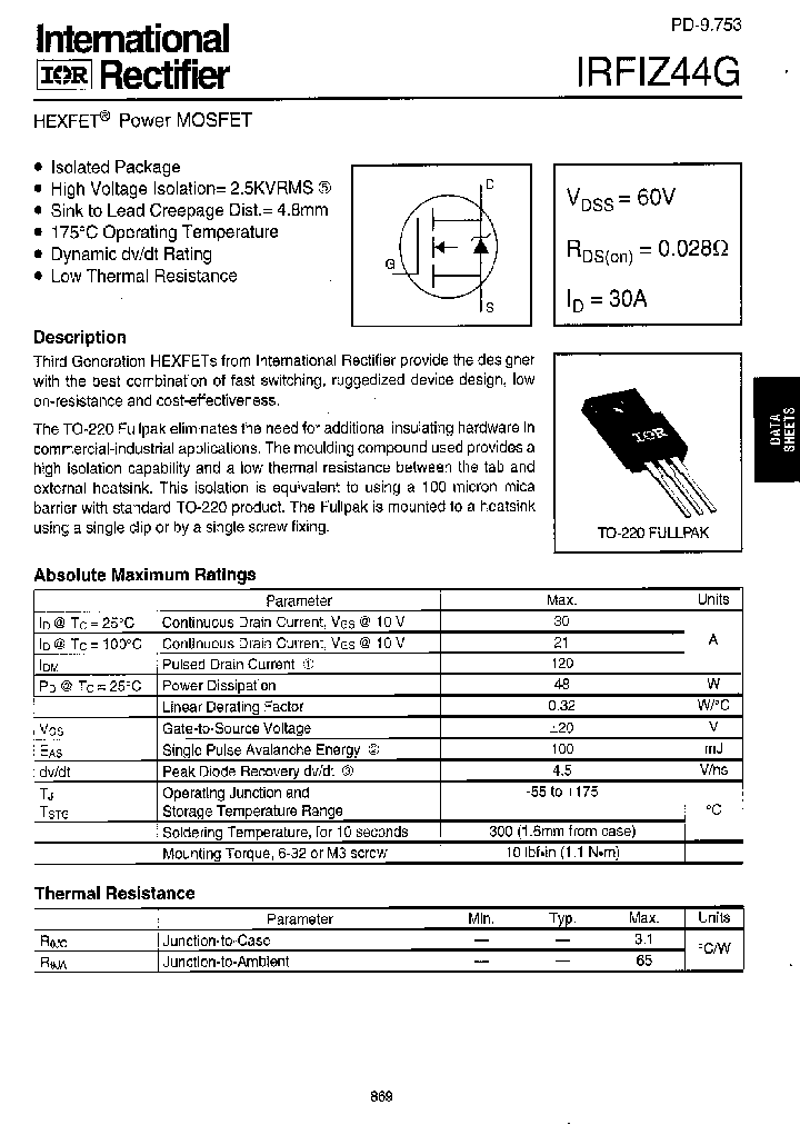 IRFIZ44G_675784.PDF Datasheet