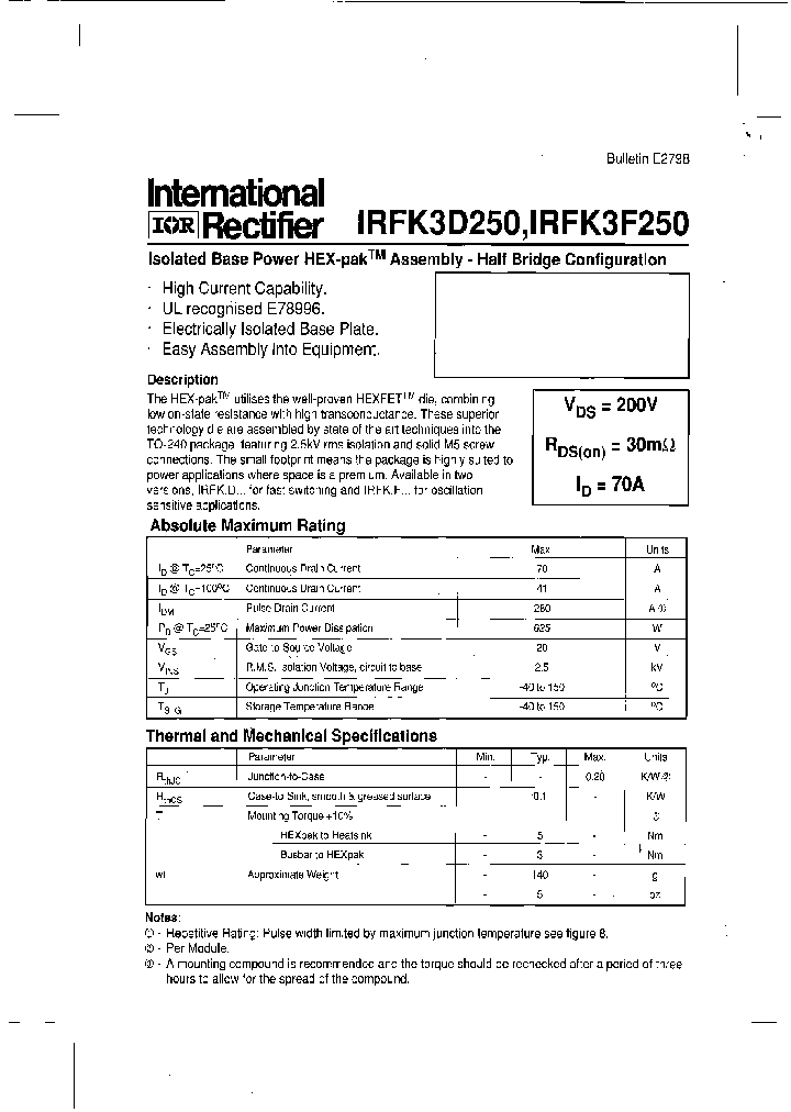 IRFK3D250_773276.PDF Datasheet