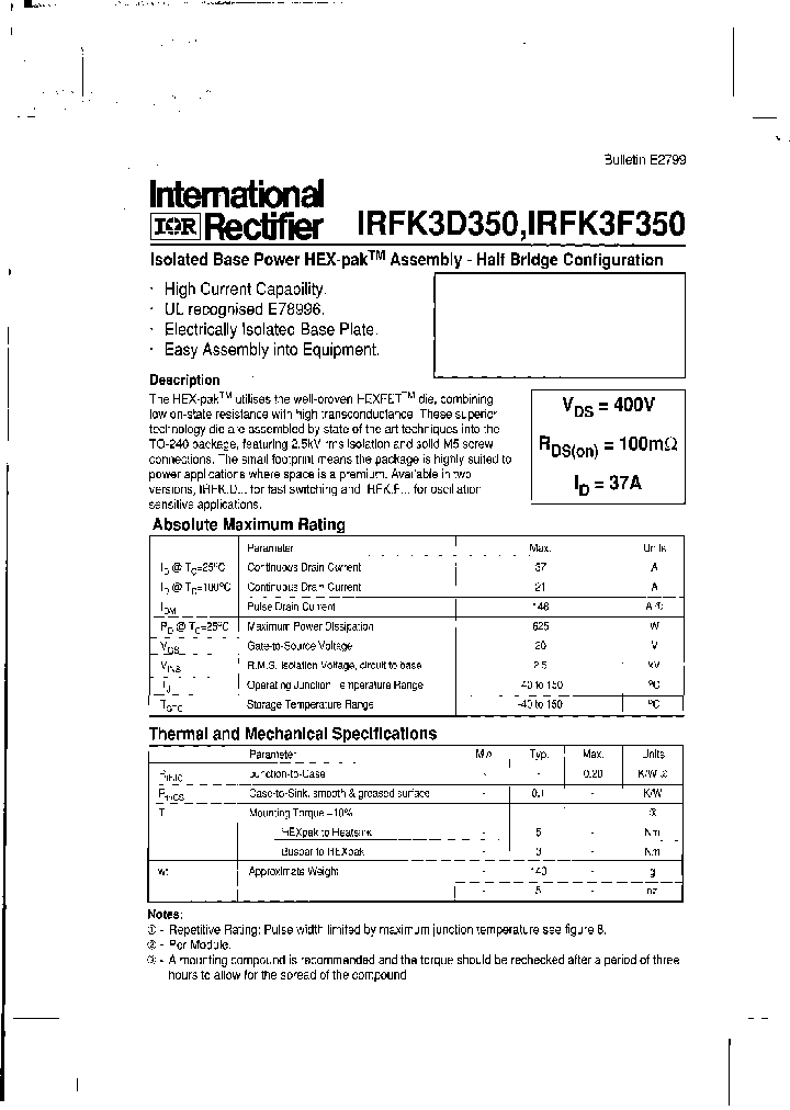 IRFK3D350_952070.PDF Datasheet
