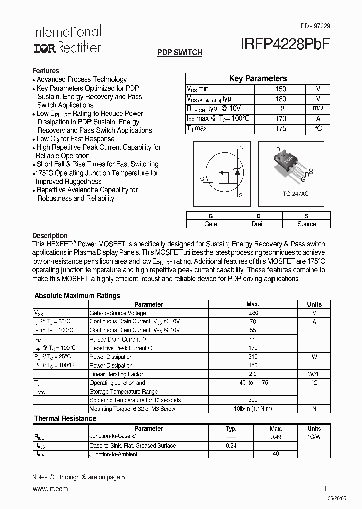 IRFP4228PBF_932058.PDF Datasheet