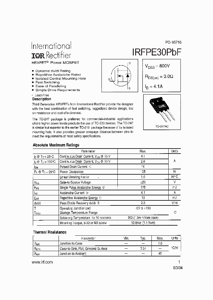 IRFPE30PBF_926546.PDF Datasheet