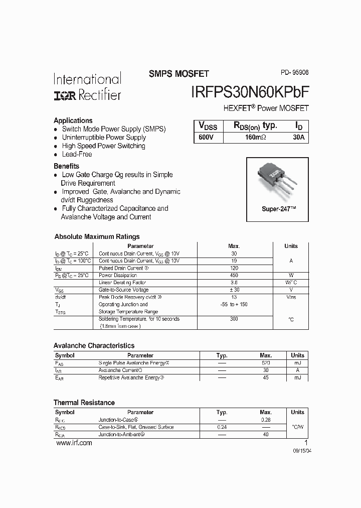 IRFPS30N60KPBF_880306.PDF Datasheet