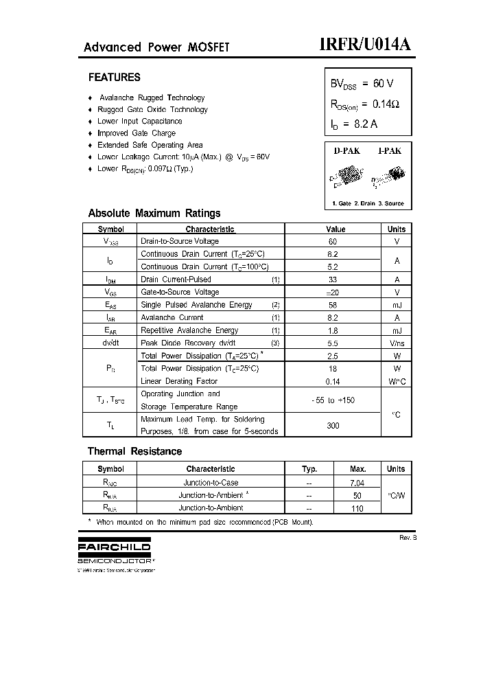 IRFU014A_721710.PDF Datasheet