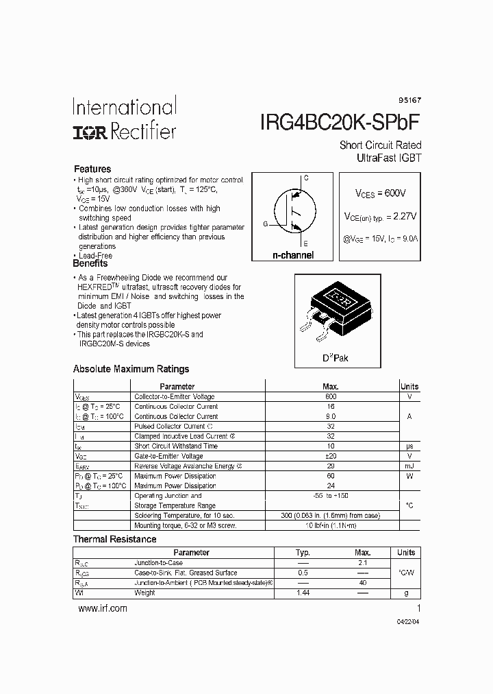 IRG4BC20K-SPBF_934721.PDF Datasheet