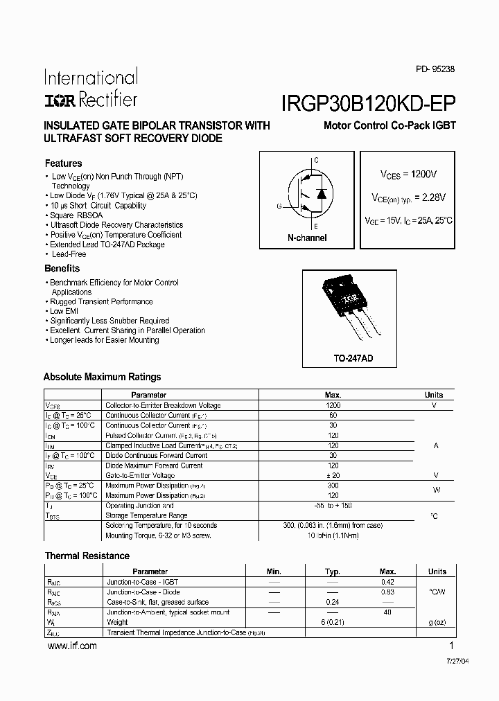 IRGP30B120KD-EP_606670.PDF Datasheet