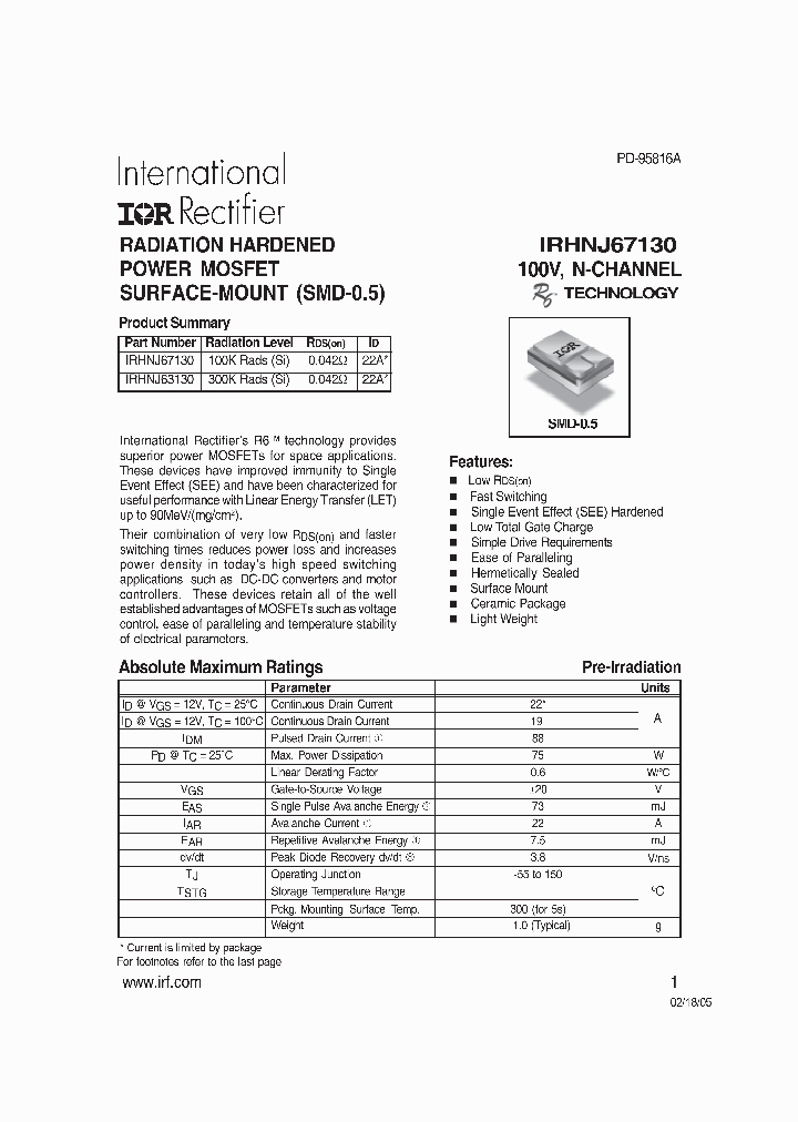 IRHNJ63130_732682.PDF Datasheet