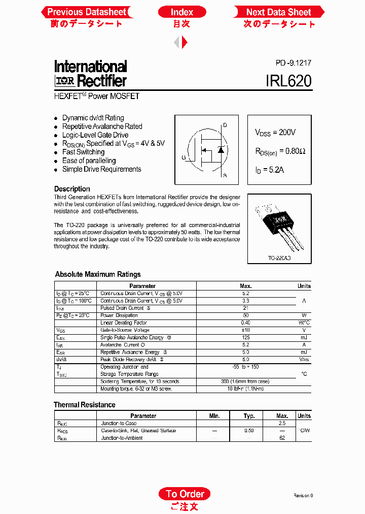 IRL620_773950.PDF Datasheet