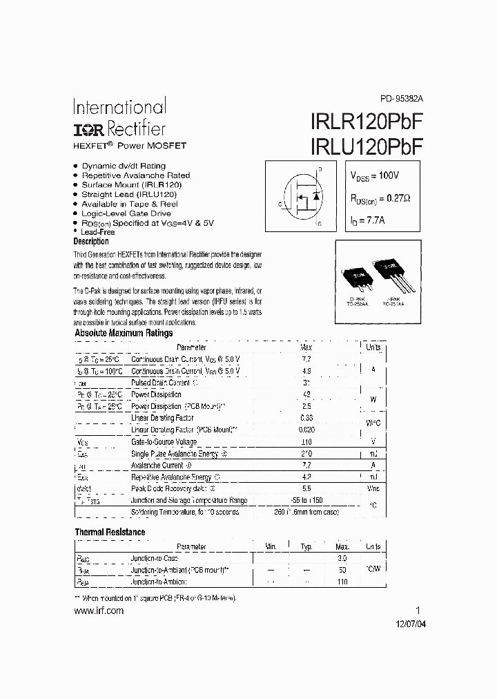 IRLR120PBF_709341.PDF Datasheet