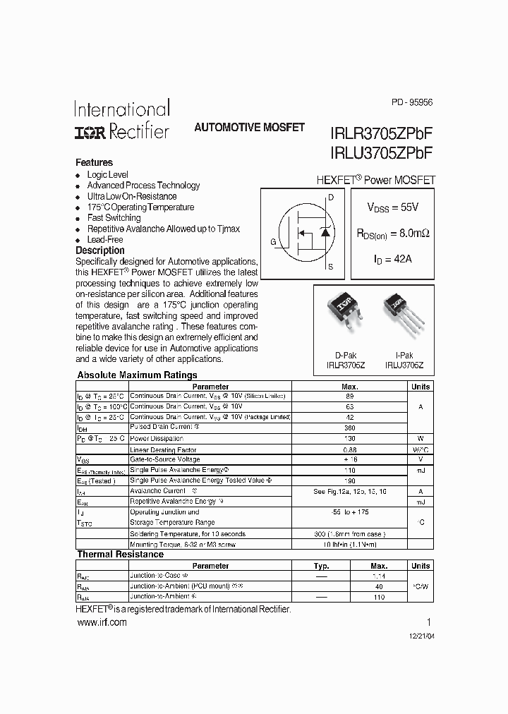 IRLR3705ZPBF_709339.PDF Datasheet