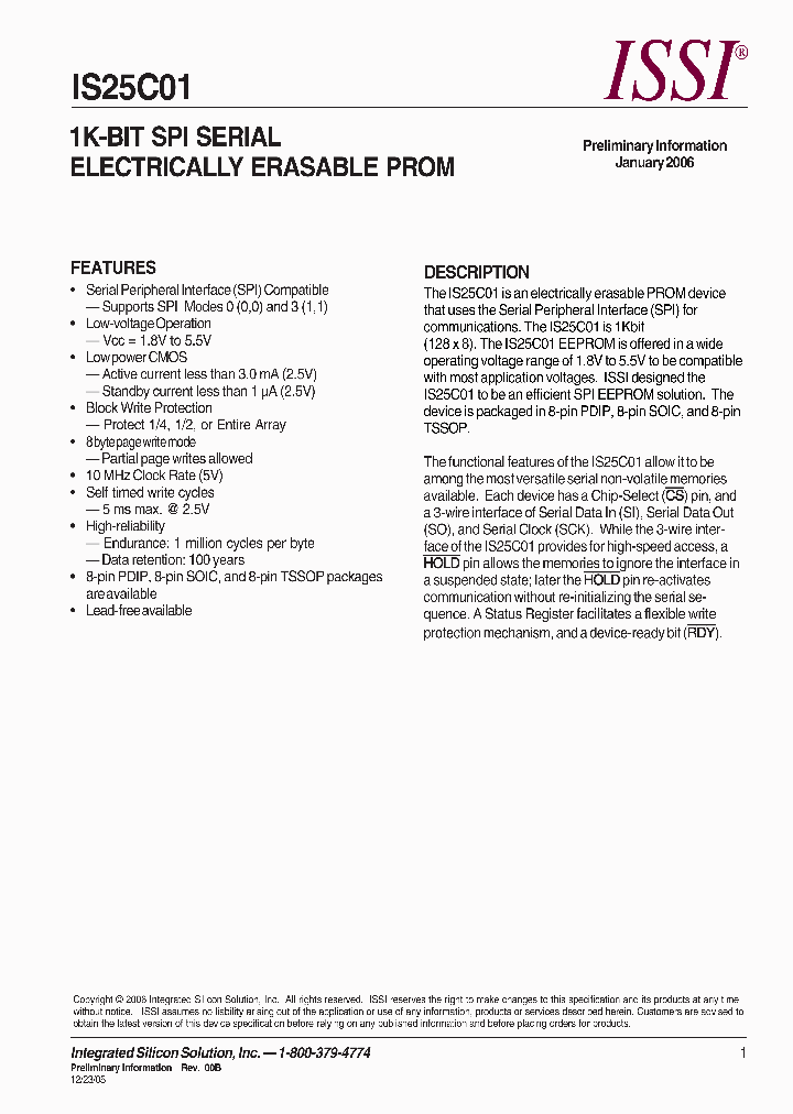 IS25C01_661920.PDF Datasheet