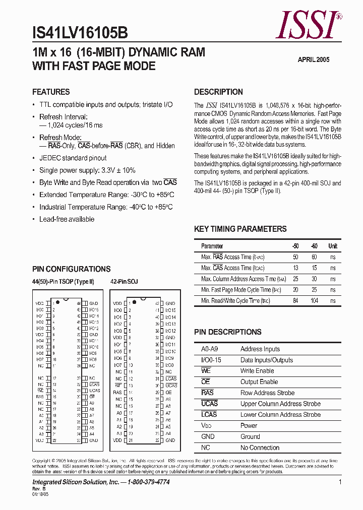 IS41LV16105B-50K_661669.PDF Datasheet