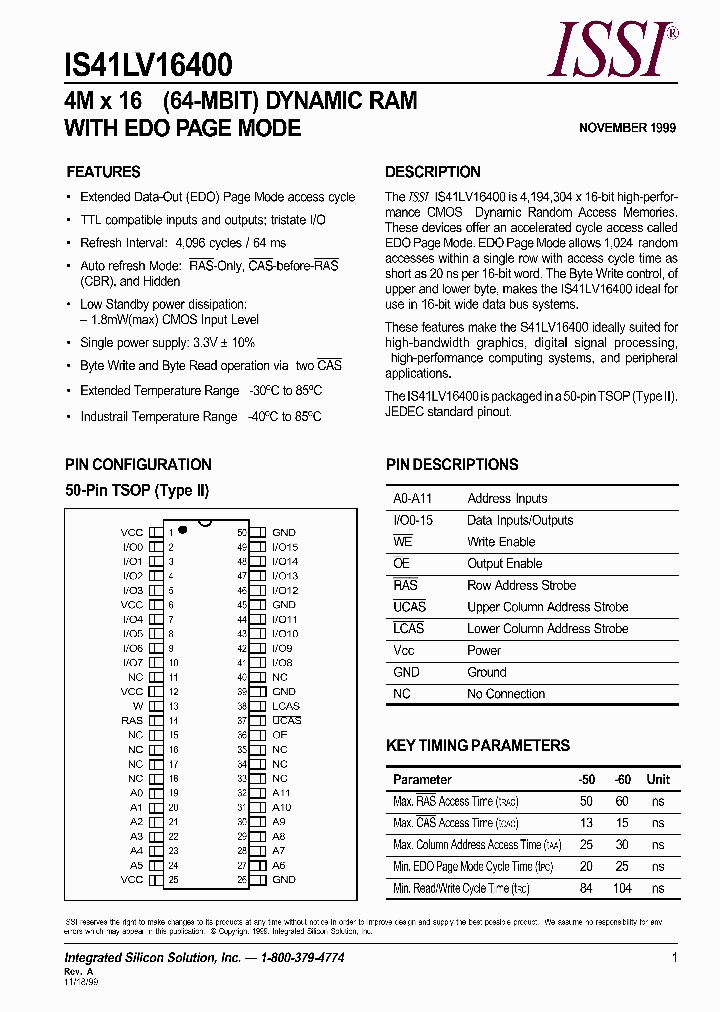 IS41LV16400_664343.PDF Datasheet