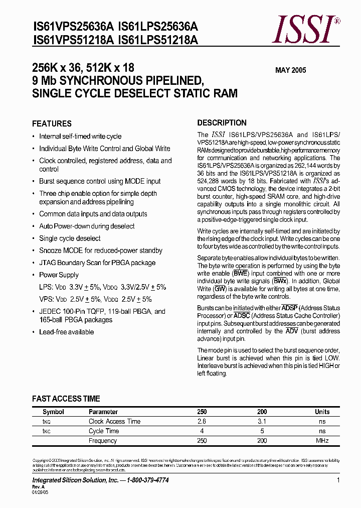 IS61VPS51218A_660501.PDF Datasheet