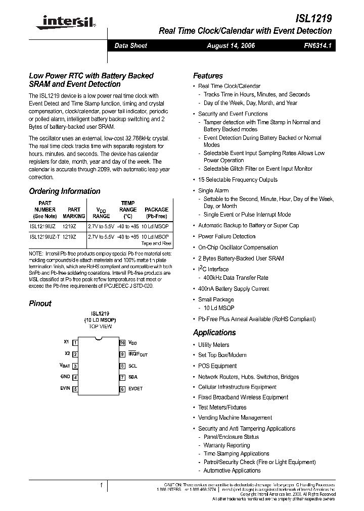 ISL1219IUZ-T_686665.PDF Datasheet