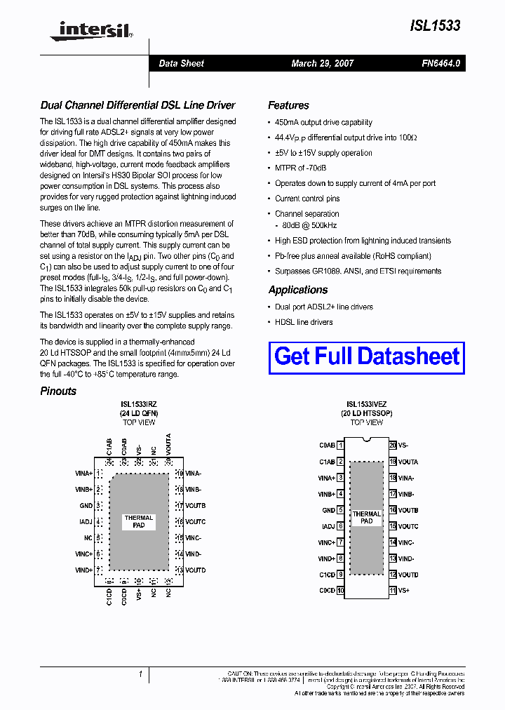 ISL1533_709746.PDF Datasheet