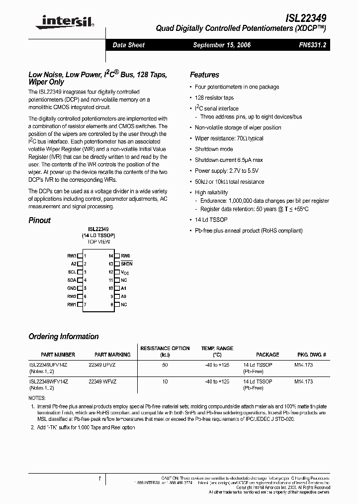 ISL22349WFV14Z_717355.PDF Datasheet