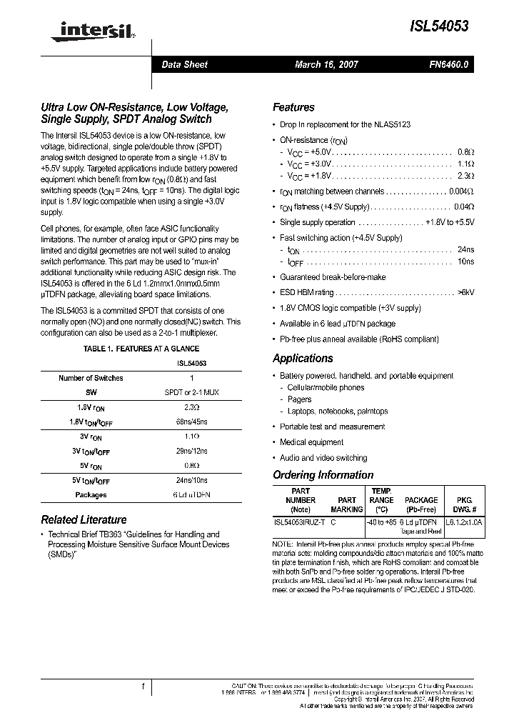 ISL54053_711261.PDF Datasheet