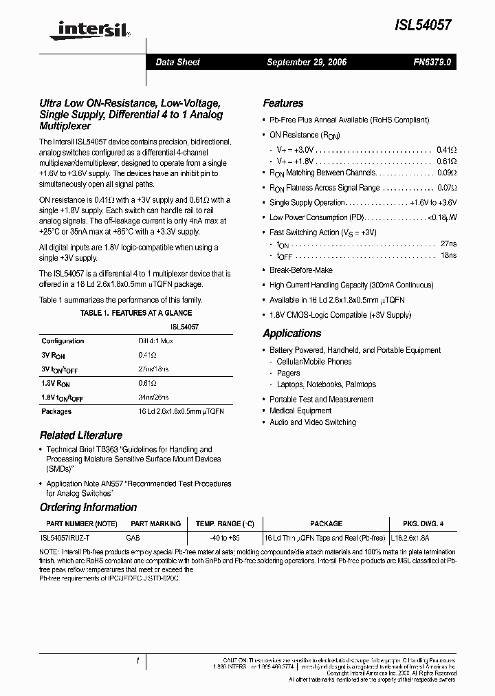 ISL54057_711268.PDF Datasheet