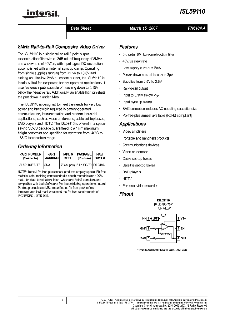 ISL5911007_711112.PDF Datasheet