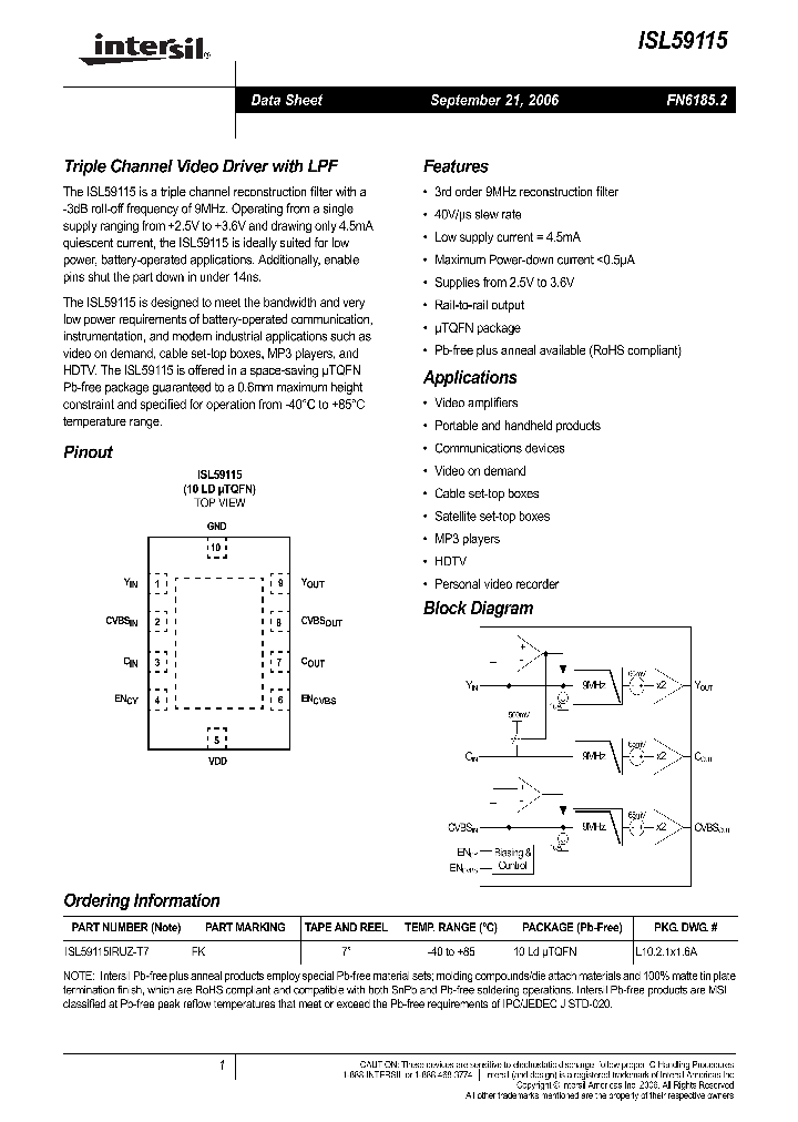 ISL59115_711120.PDF Datasheet
