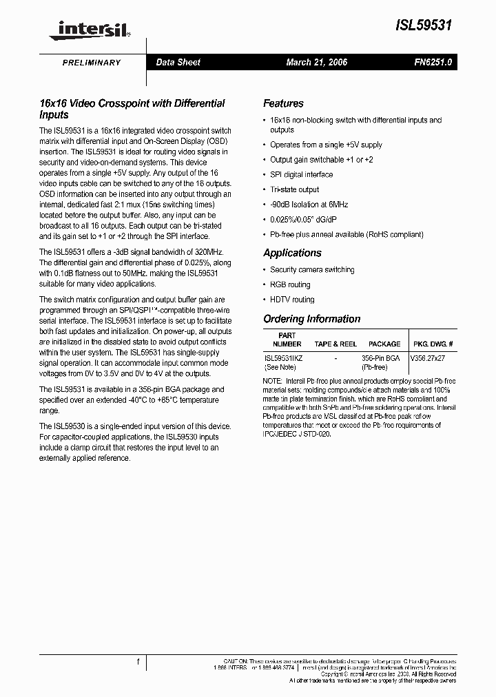 ISL59531IKZ_719226.PDF Datasheet