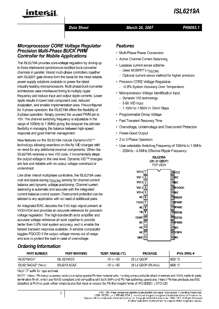 ISL6219A07_706460.PDF Datasheet
