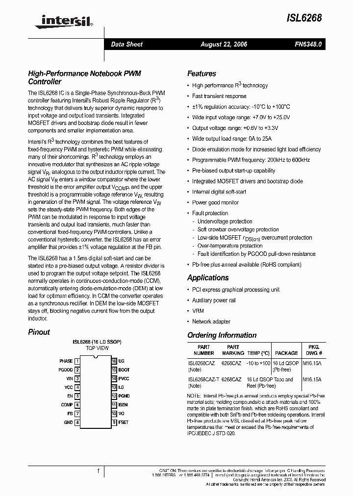 ISL6268CAZ-T_710958.PDF Datasheet