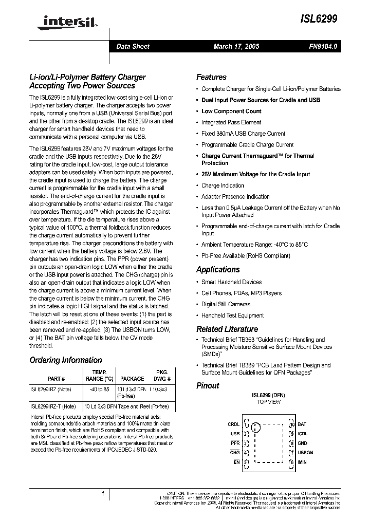 ISL6299_705145.PDF Datasheet