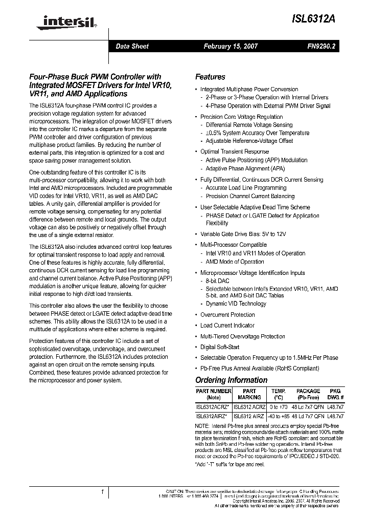 ISL6312A_631643.PDF Datasheet