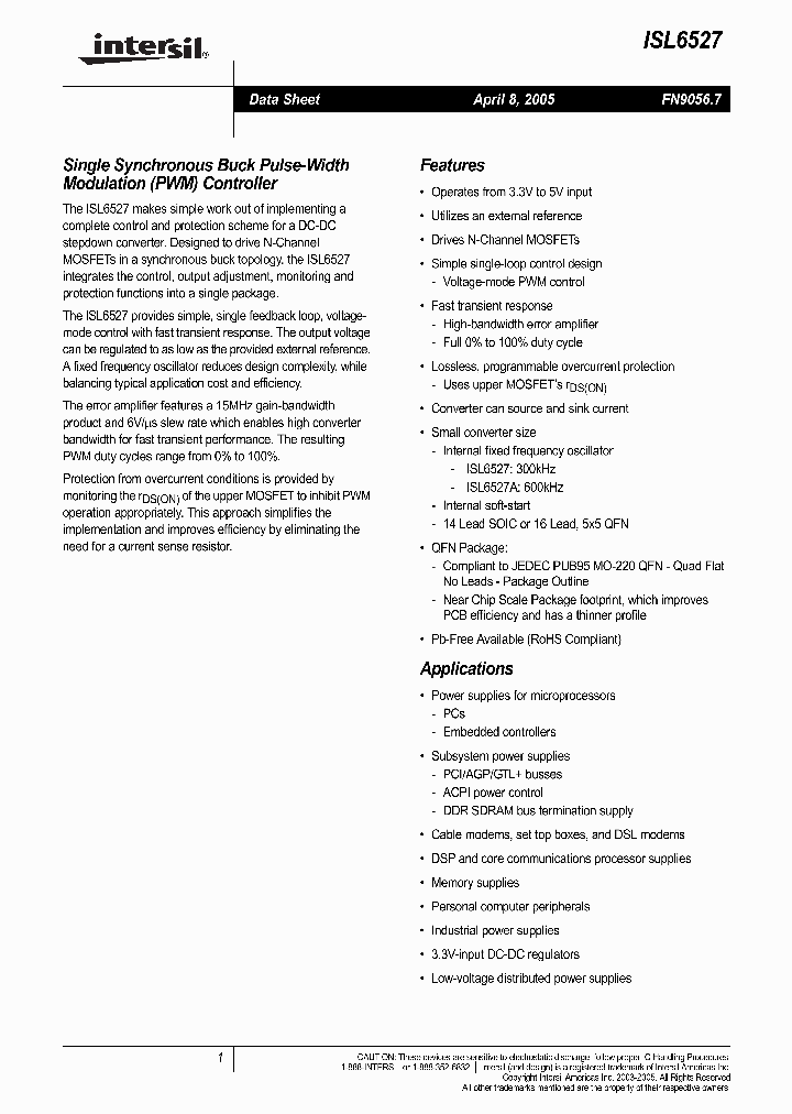 ISL6527CB_840972.PDF Datasheet