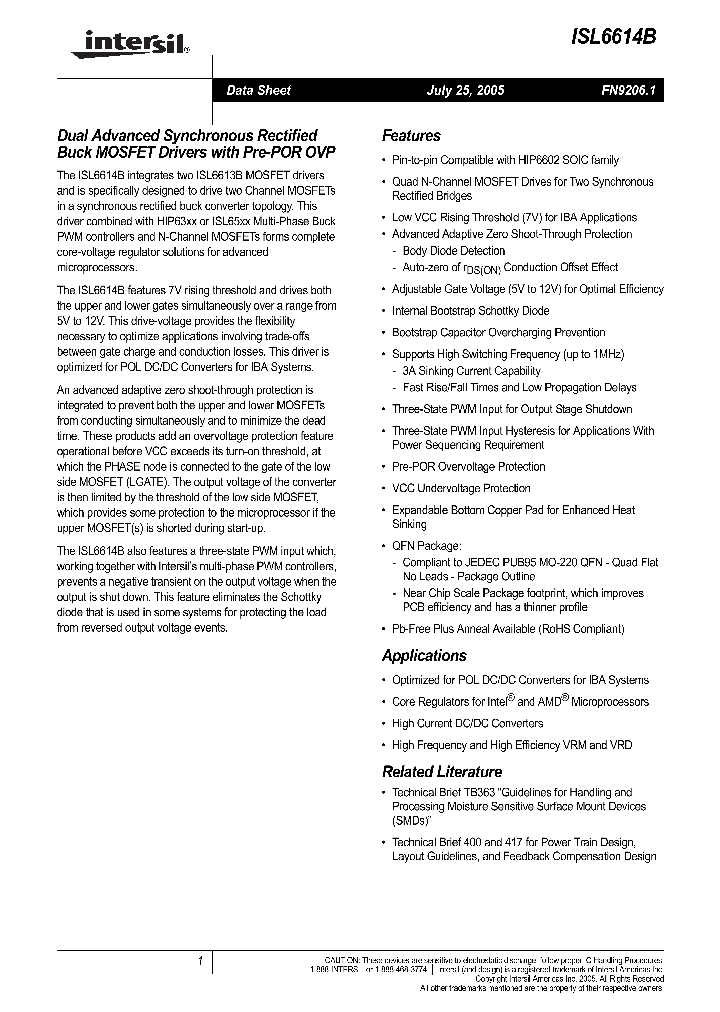 ISL6614BCB-T_704917.PDF Datasheet