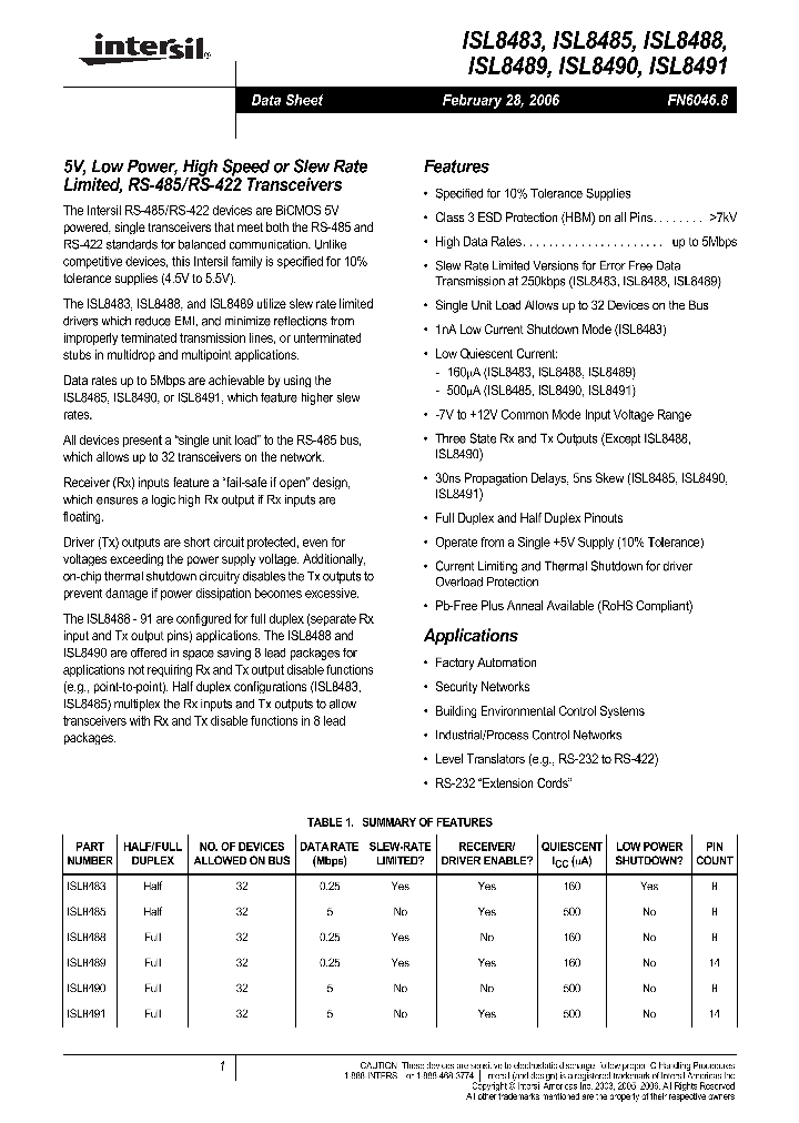 ISL848306_718805.PDF Datasheet