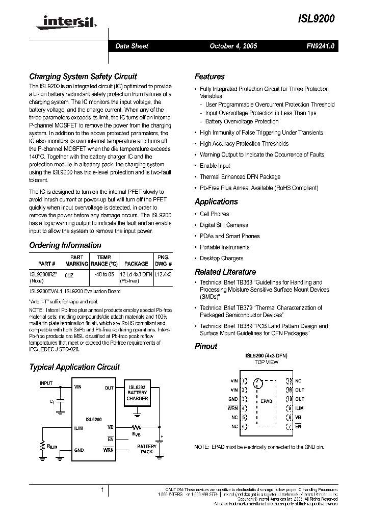 ISL9200_660194.PDF Datasheet