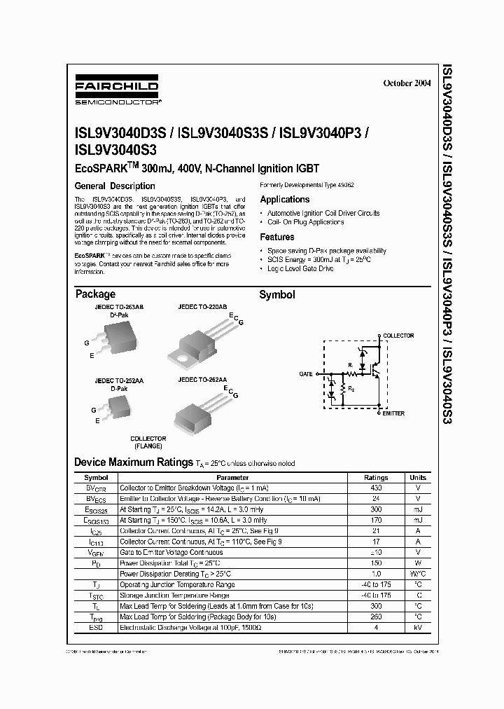 ISL9V3040D3S04_703896.PDF Datasheet